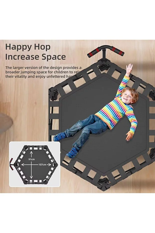 Leyaton Tutmalı KATLANIR Step Trambolin 106 Cm Yetişkin -Çocuk